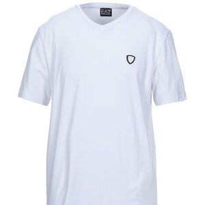 EMPORIO ARMANI EA7 V-Neck T-Shirt in White (Medium Slim) (NEW) $125 MSRP